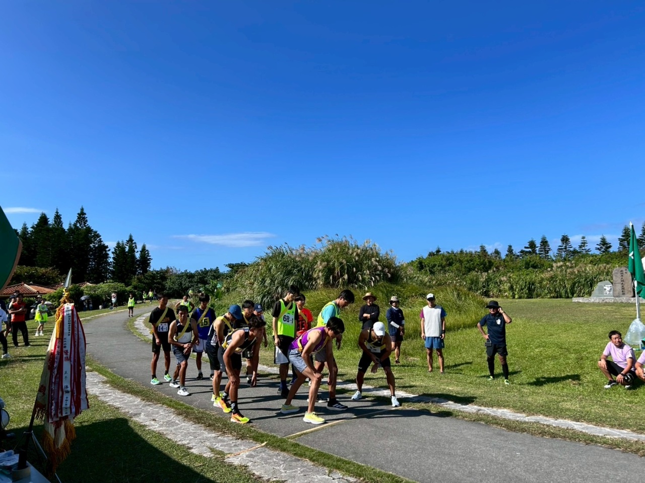 駅伝大会スタート