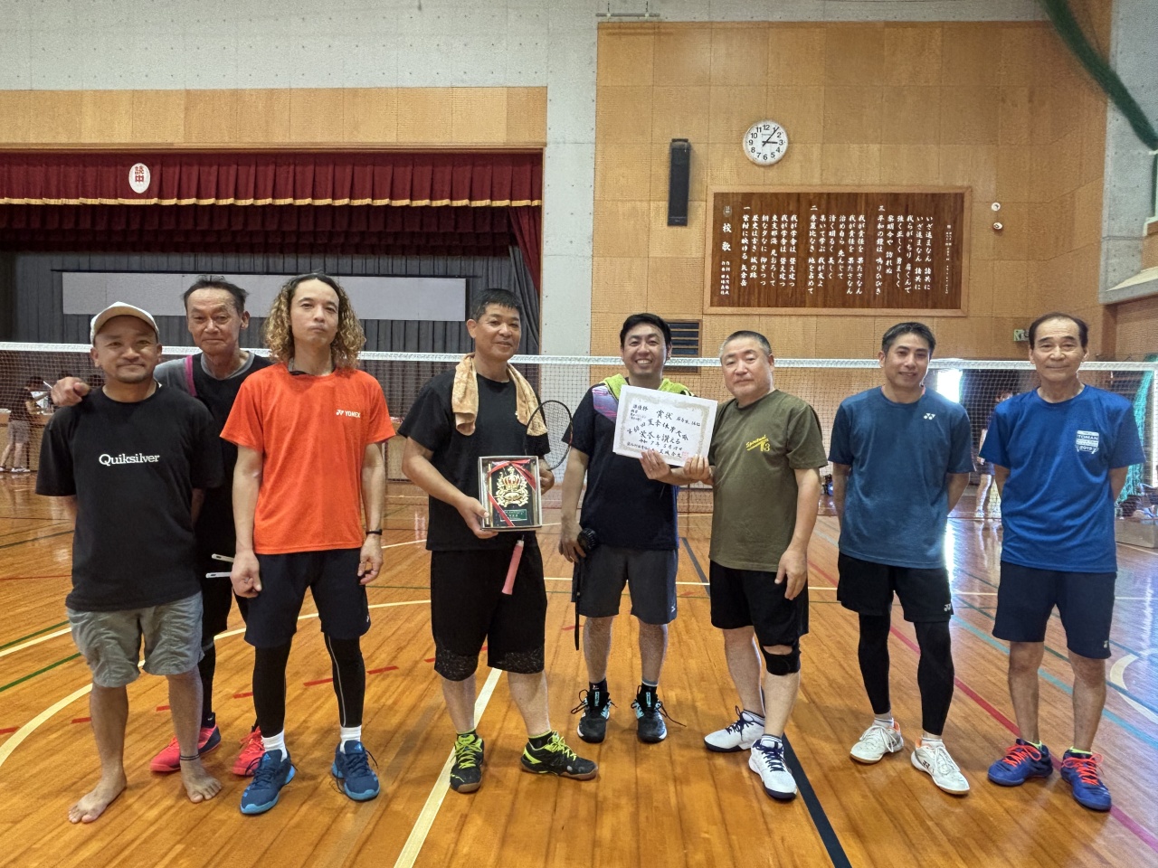 準優勝　座喜味体協