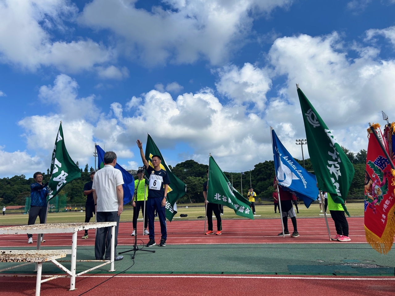 選手宣誓（波平体協喜友名選手）